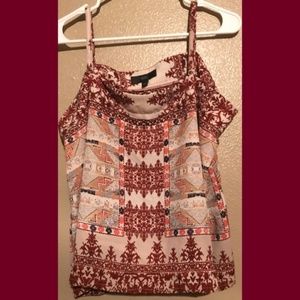 Mossimo Patterned Spaghetti Strap Tank Top
